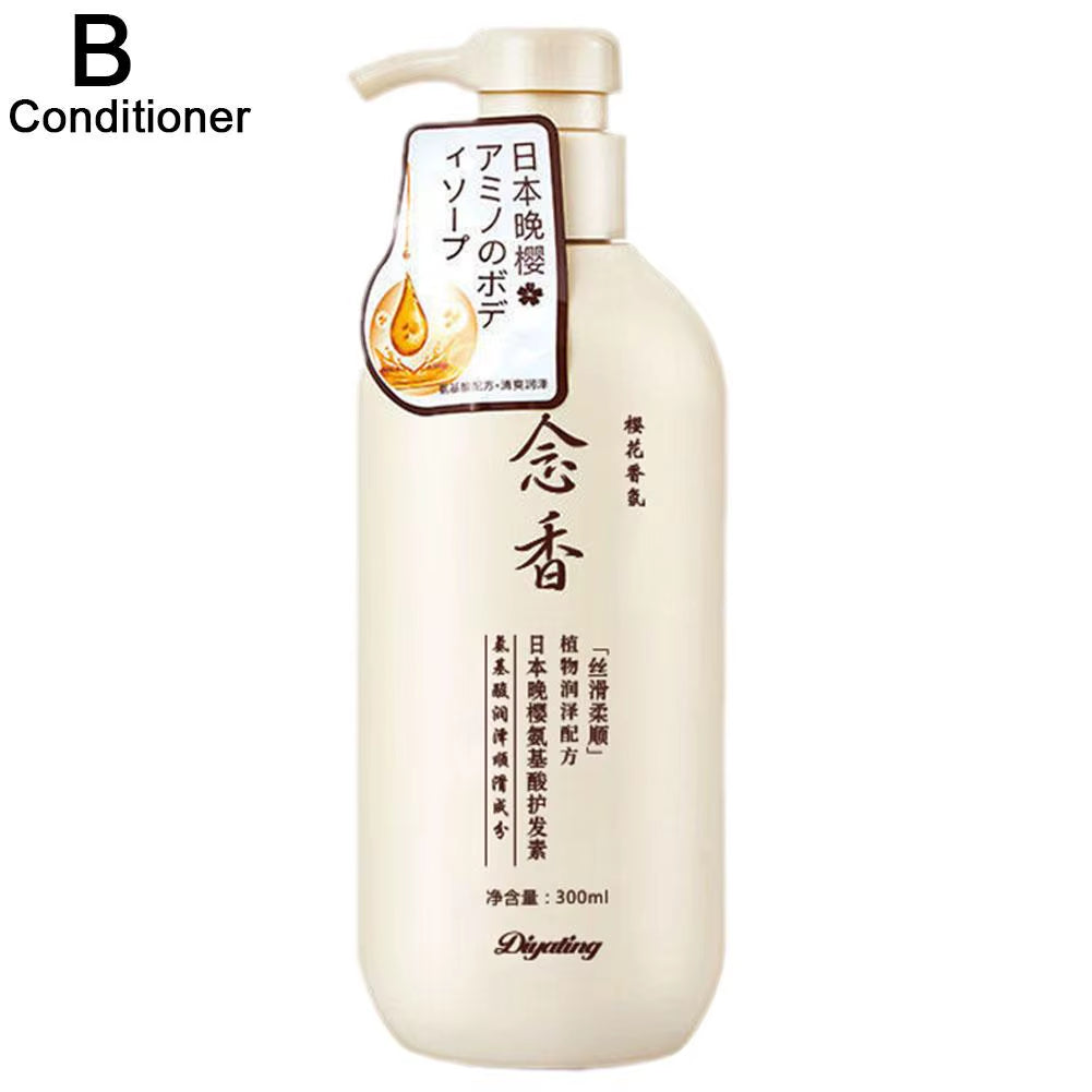 300ML Japanese Shampoo and Conditioner & Body Wash, Amino Acid Fragrant Japanese Shampoo, Japan Evening Shampoo Hair Care