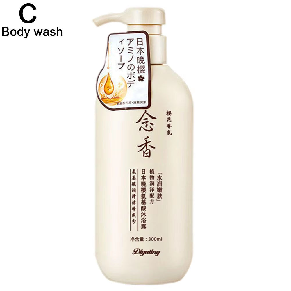 300ML Japanese Shampoo and Conditioner & Body Wash, Amino Acid Fragrant Japanese Shampoo, Japan Evening Shampoo Hair Care
