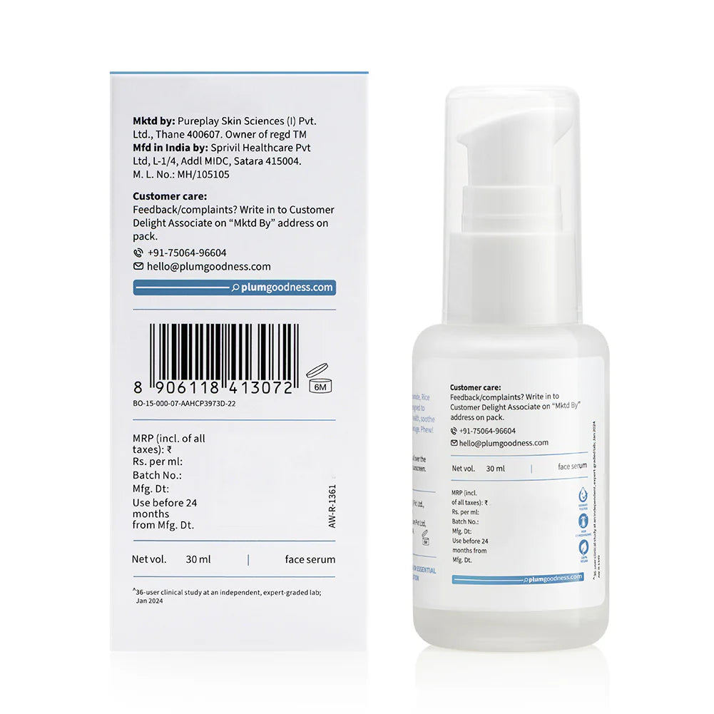 10% Niacinamide & Rice Water Brightening Face Serum