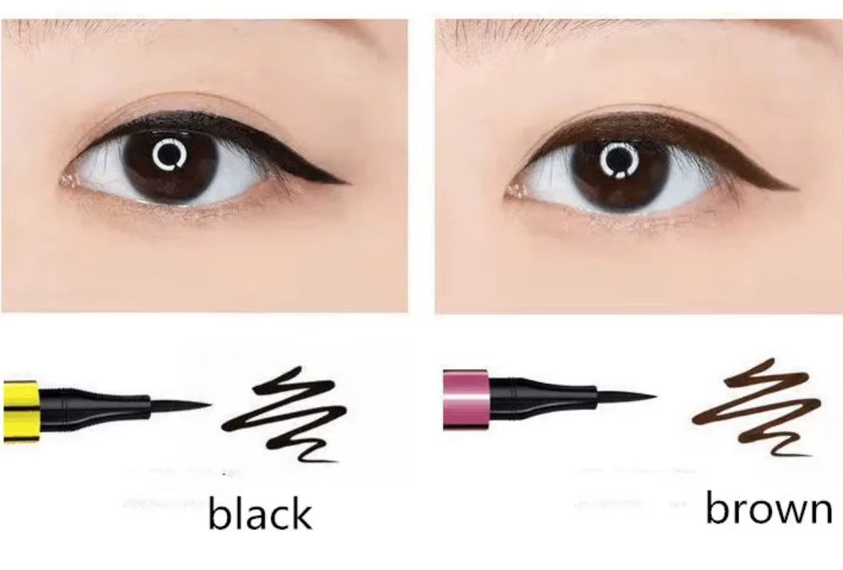 1 Pcs Black Brown Long Lasting Eye Liner Pencil Waterproof Eyeliner Smudge-Proof Cosmetic Beauty Makeup Smooth Liquid Eye Liner