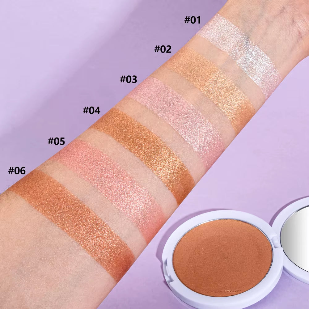 Custom Logo Cream Highlighter Makeup Private Label Vegan Face Cosmetics Highlight Palette Pigment Shimmer Highlighter Wholesale