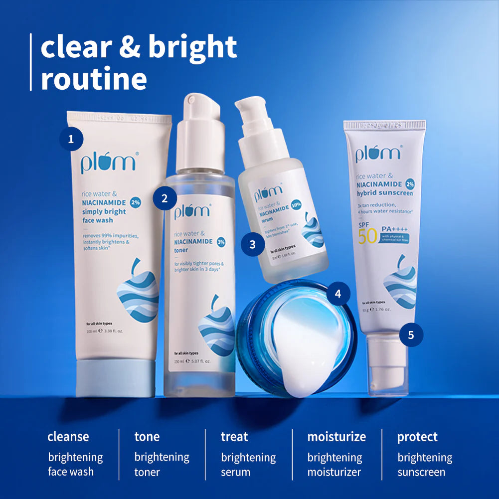 10% Niacinamide & Rice Water Brightening Face Serum