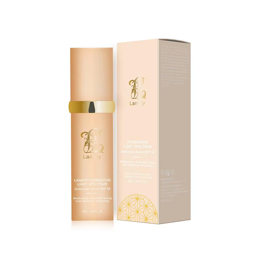 4 in 1 Biomimic Foundation Spectrums Biomimic Light Spectrums Foundation with SPF50+ Longwearing Changing Concealer Foundation