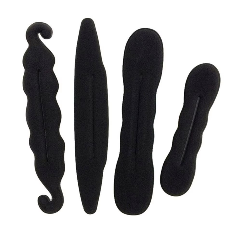 1/4Pcs Set Women Magic Foam Sponges Styling Hair Clip Device Donut Quick Messy Bun Updo Hairs Clips Tools Braid Hair Accessories