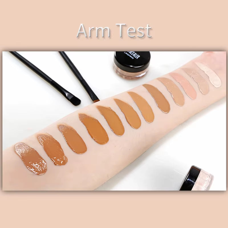 12ML Foundation Concealer Cream High Coverage Concealer Cover anti Dark Circle Freckle Waterproof Long Lasting Face Makeup Base