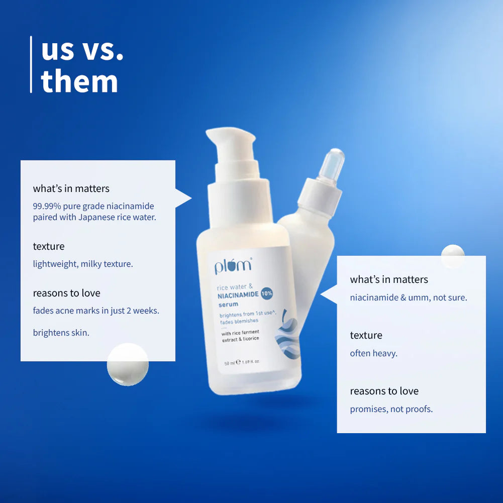 10% Niacinamide & Rice Water Brightening Face Serum