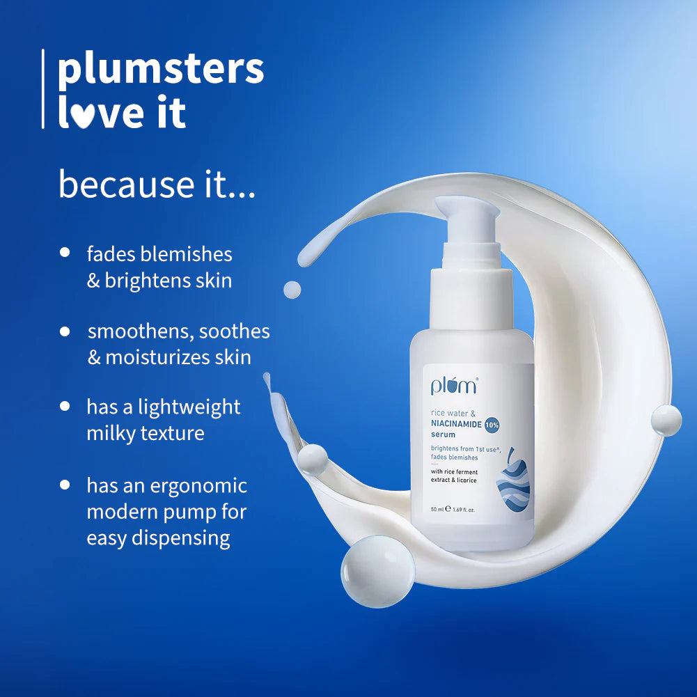 10% Niacinamide & Rice Water Brightening Face Serum