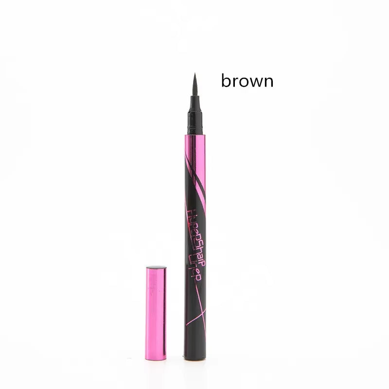 1 Pcs Black Brown Long Lasting Eye Liner Pencil Waterproof Eyeliner Smudge-Proof Cosmetic Beauty Makeup Smooth Liquid Eye Liner